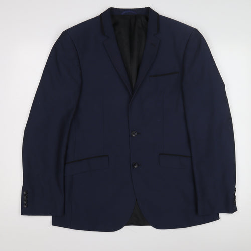 Burton Menswear London Men's Blue 40R Slim Fit Jacket