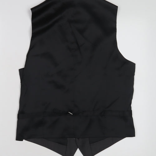 Marks & Spencer Men's Grey Wool Waistcoat, Size Small 36-38"