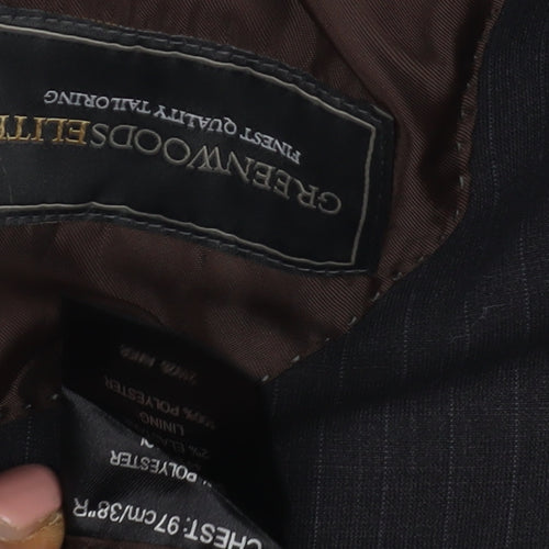 Greenwoods Elite Black 38R Suit Jacket for Men