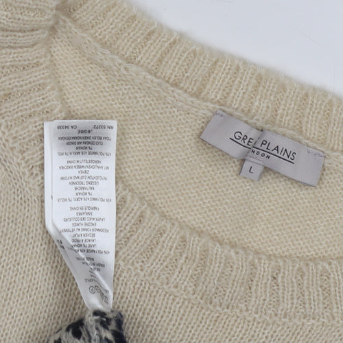 Great Plains Women's Beige Pullover Jumper Size L