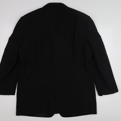 Copperstone Men's Black Blazer, Size 44, Regular Fit