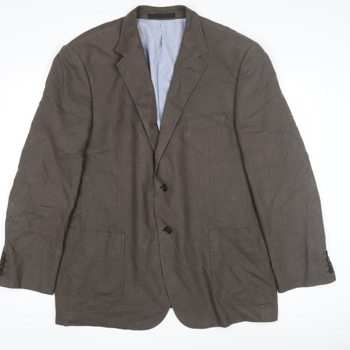 Impressions Men's Brown Blazer Size M Regular Fit