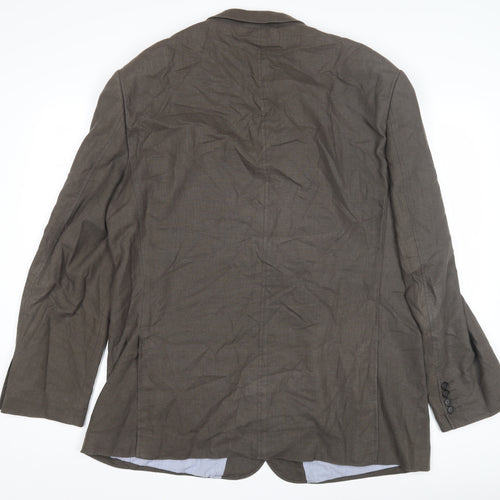 Impressions Men's Brown Blazer Size M Regular Fit