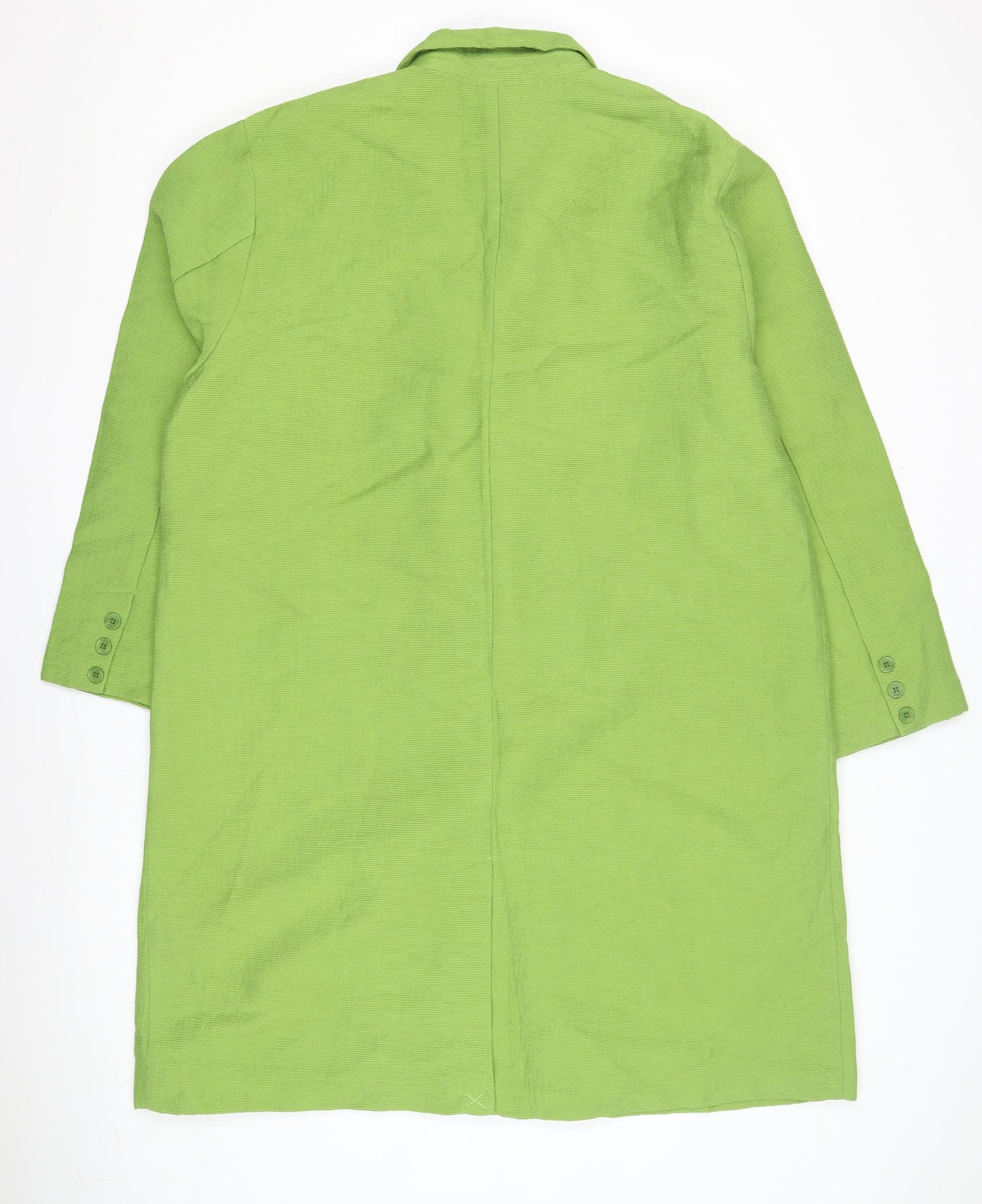 Masai Women's Green Long Overcoat - XL, Cotton