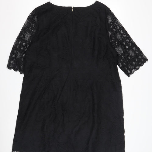 Monsoon Women's Black Lace Shift Dress, Plus Size 22