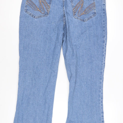 Berkertex Women's Blue Straight Jeans Size 14 Slim