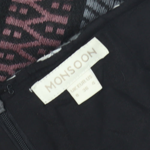 Monsoon Women’s Multicoloured Geometric Pencil Skirt Size 8