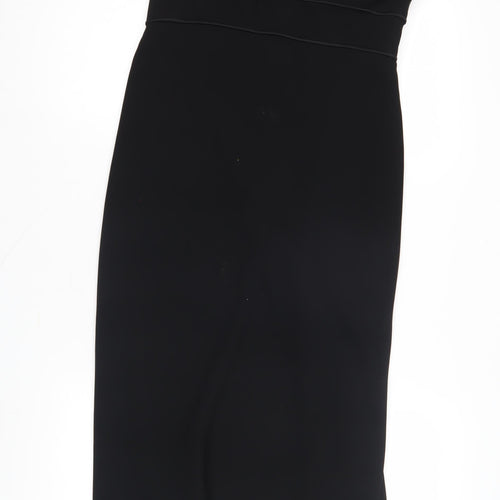 Marcelane Women's Black Sheath Midi Dress Size 14