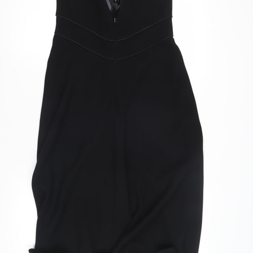 Marcelane Women's Black Sheath Midi Dress Size 14