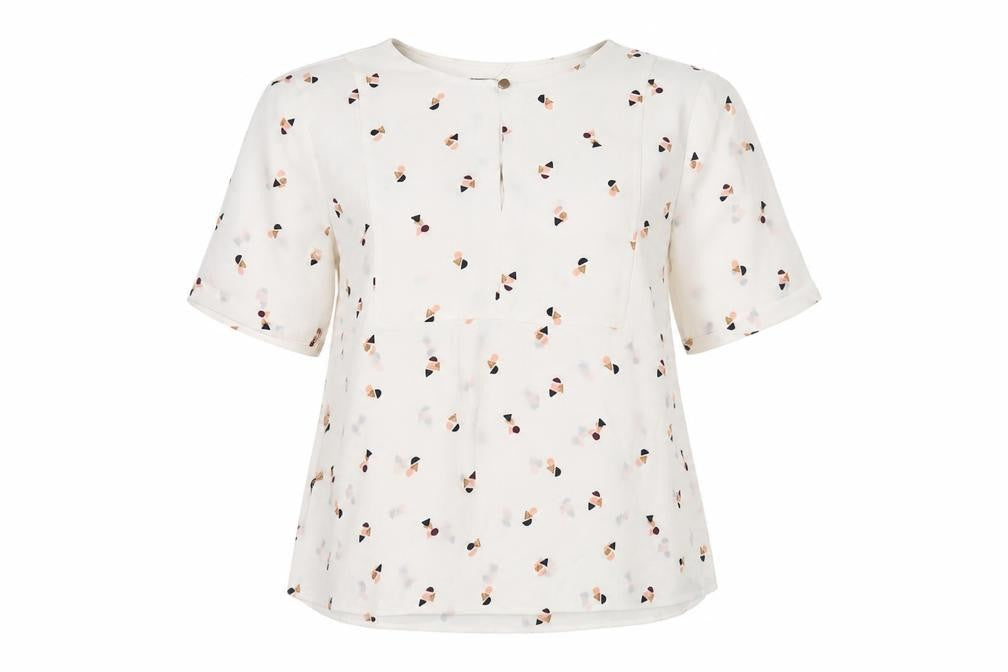 Front view of Marks & Spencer Women's Ivory Blouse, size 8