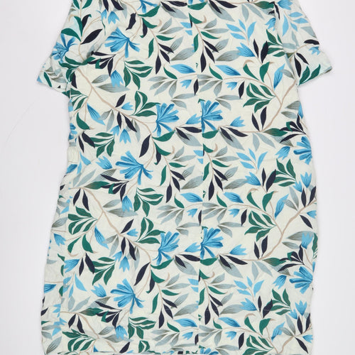 Marks and Spencer Women's Ivory Floral Dress Size 16
