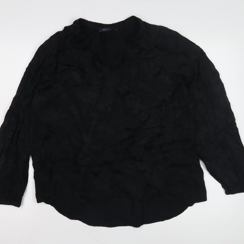 Marks and Spencer Women’s Black Long Sleeve Blouse, Size 14