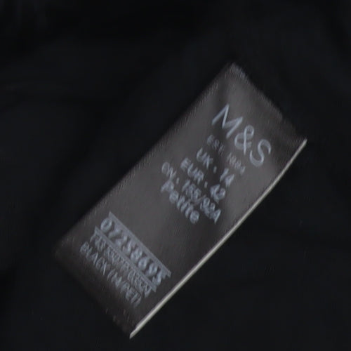 Marks and Spencer Women’s Black Long Sleeve Blouse, Size 14