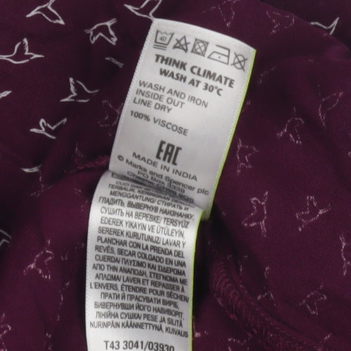 Marks and Spencer Women's Pink Blouse Size 10