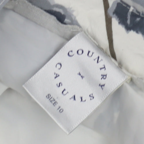 Country Casuals Women's Multicoloured Pleated Skirt Size 10