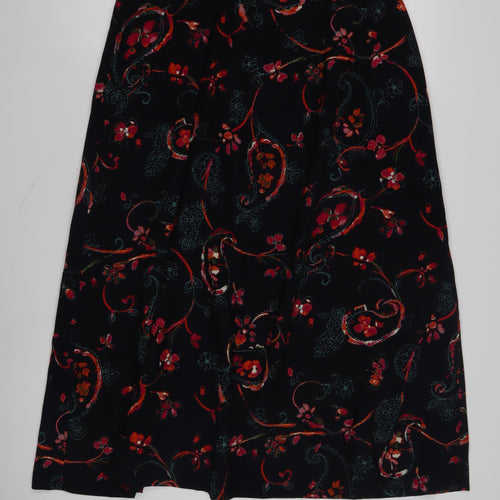 Elvi Women's Multicoloured A-Line Floral Midi Skirt - Size 16