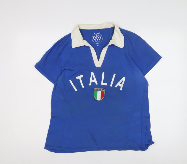 Spirit Union Blue Polo Jersey, Size 16, Italian Theme