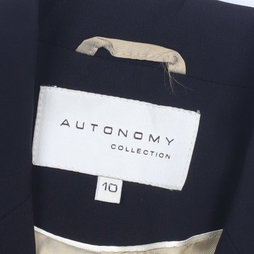 Autonomy Women's Black Blazer, Size 10, Classic Style