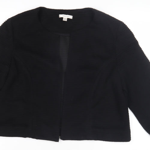 Precis Women's Black 3/4 Sleeve Jacket Size 16