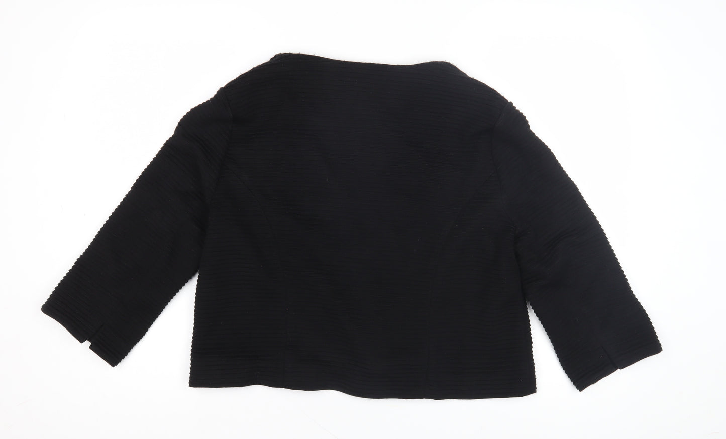 Precis Women's Black 3/4 Sleeve Jacket Size 16