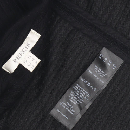 Precis Women's Black 3/4 Sleeve Jacket Size 16