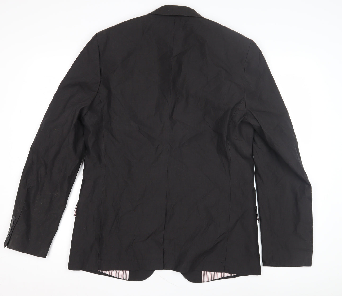 H&M Men's Black Blazer Jacket Size 52 Stylish