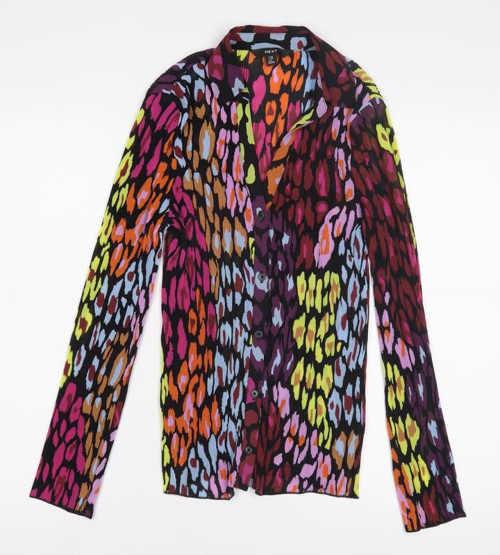 Next Women's Multicoloured Animal Print Shirt, Size 10