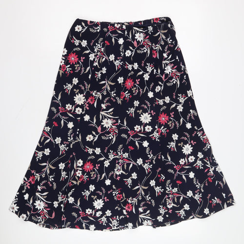 Saloos Women's Multicoloured A-Line Midi Skirt Size 14