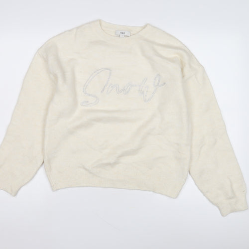 Marks and Spencer Women Beige Pullover Jumper S