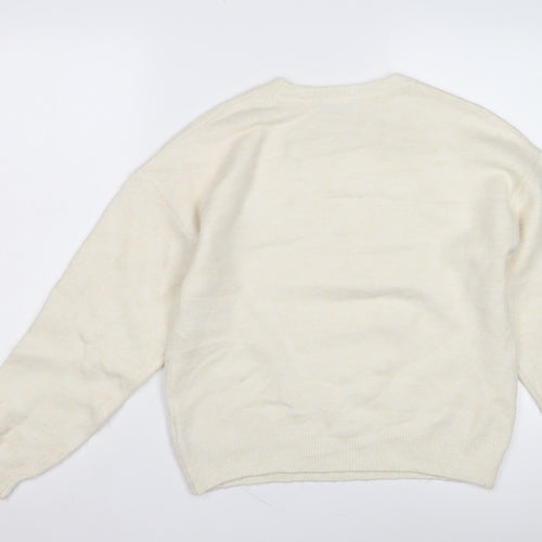 Marks and Spencer Women Beige Pullover Jumper S