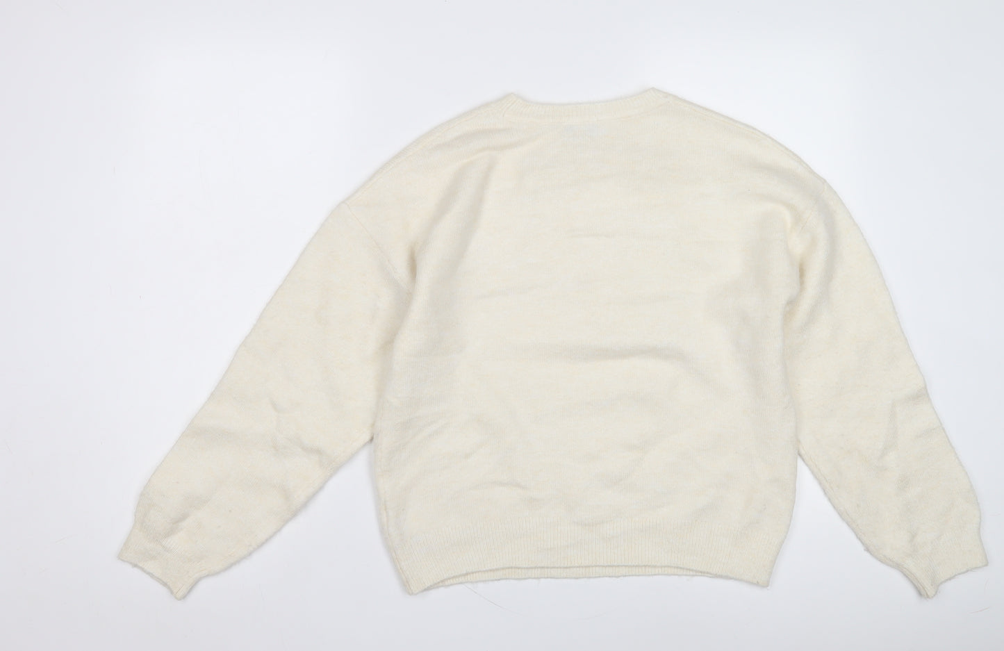 Marks and Spencer Women Beige Pullover Jumper S