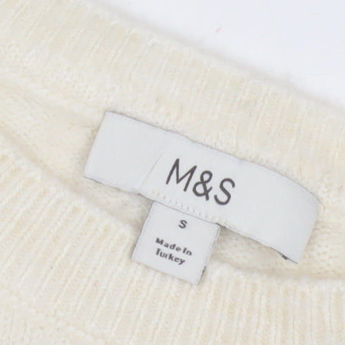 Marks and Spencer Women Beige Pullover Jumper S