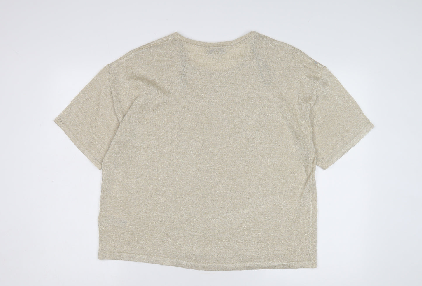 Marks and Spencer Beige Women's Short Sleeve Top