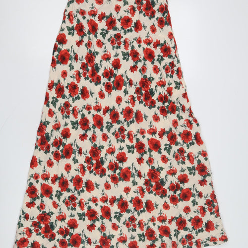 Marks and Spencer Women's Floral A-Line Midi Skirt Size 10