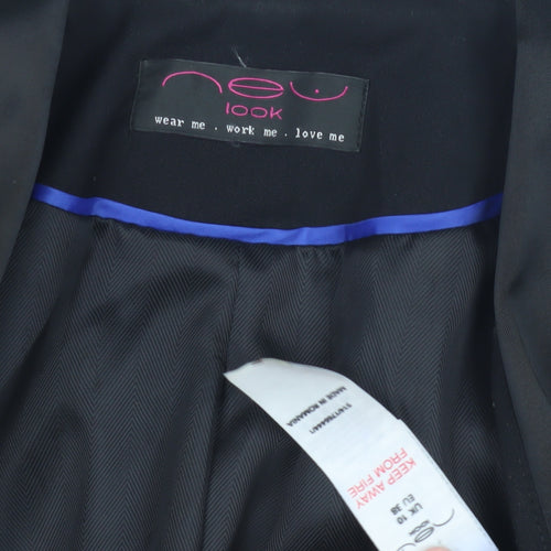 New Look Women's Black Blazer Size 10 Business Formal