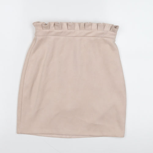River Island Beige Women's Skirt Size 8