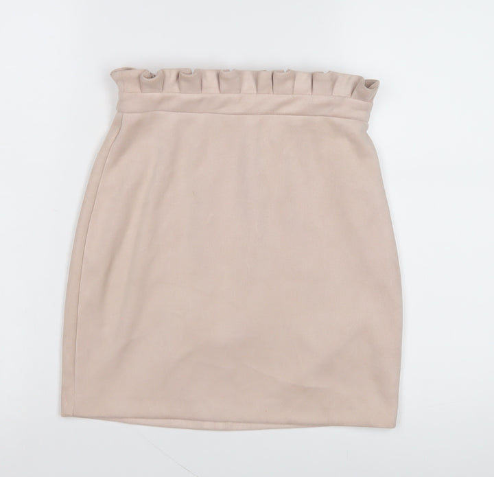 River Island Beige Women's Skirt Size 8