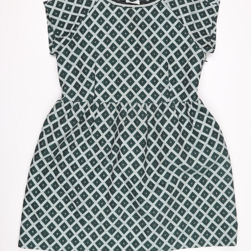 Savida Women's Green Geometric Dress Size 16
