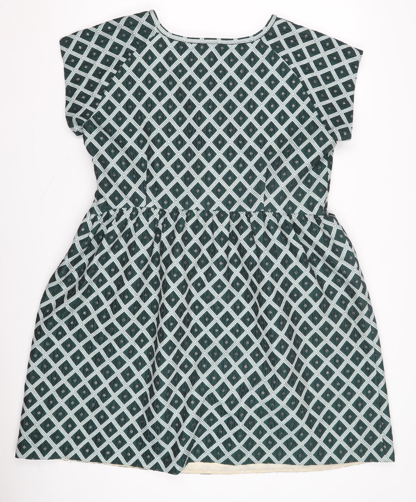 Savida Women's Green Geometric Dress Size 16