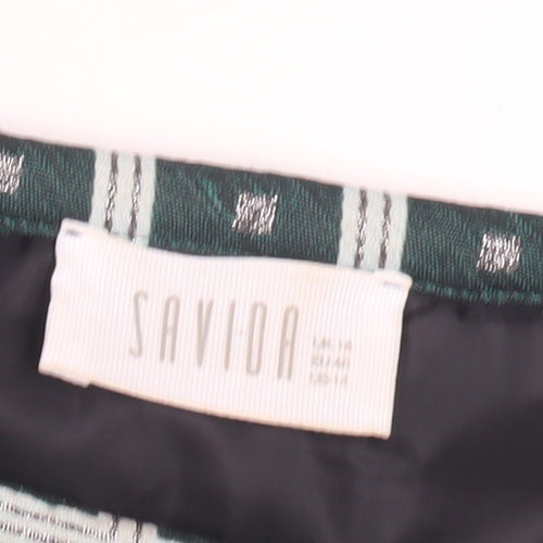 Savida Women's Green Geometric Dress Size 16