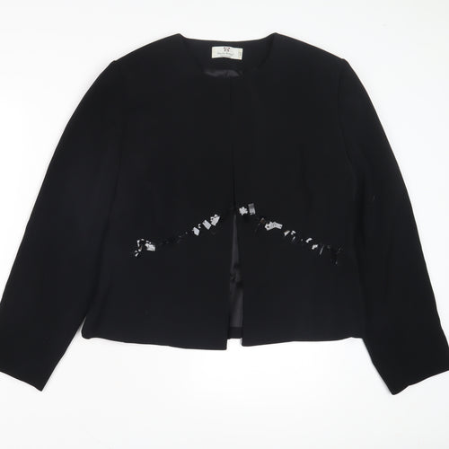 Paula Borges Women's Black Jacket, Size 14