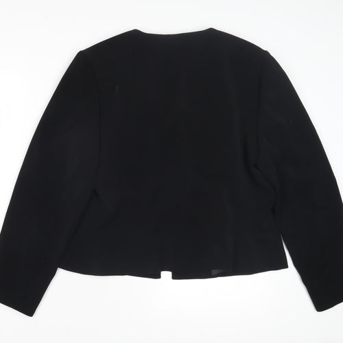Paula Borges Women's Black Jacket, Size 14