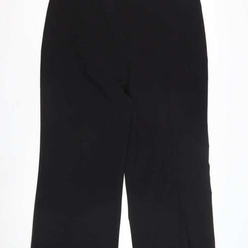 CC Women's Black Wide-Leg Trousers Size 16
