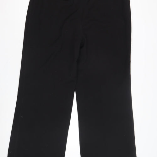 CC Women's Black Wide-Leg Trousers Size 16