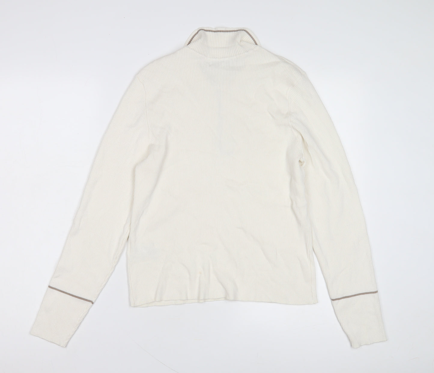 Marks and Spencer Women's White Henley Jumper