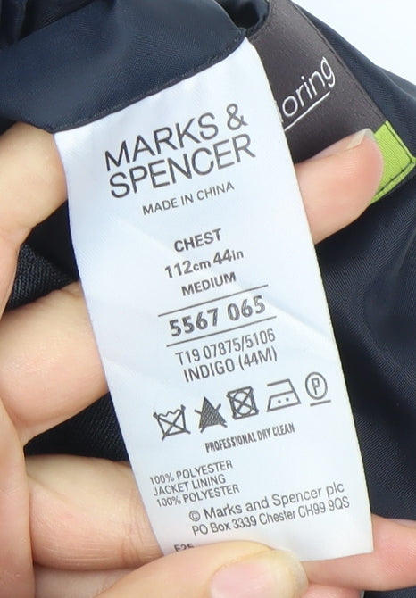 Marks and Spencer Men's Blue Blazer 44 Regular