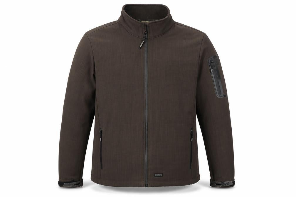 Front view of Iguana Men's Brown Soft Shell Jacket L
