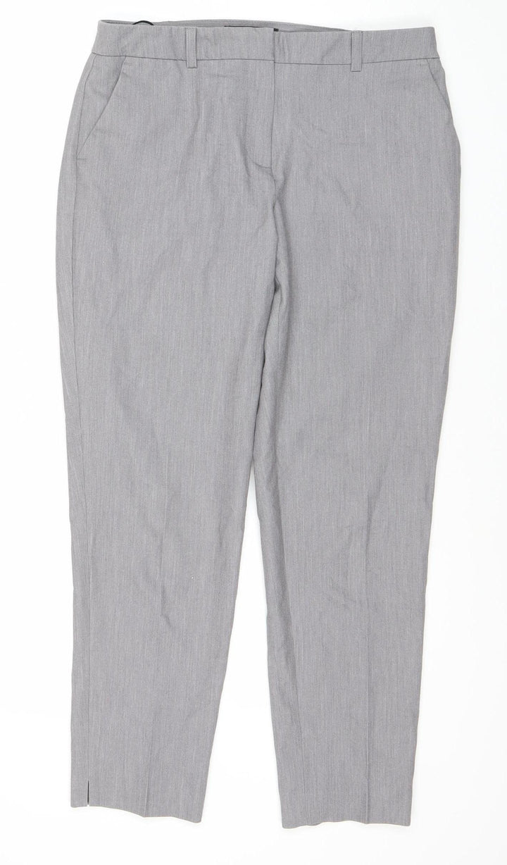 Dorothy Perkins Women's Grey Trousers Size 8