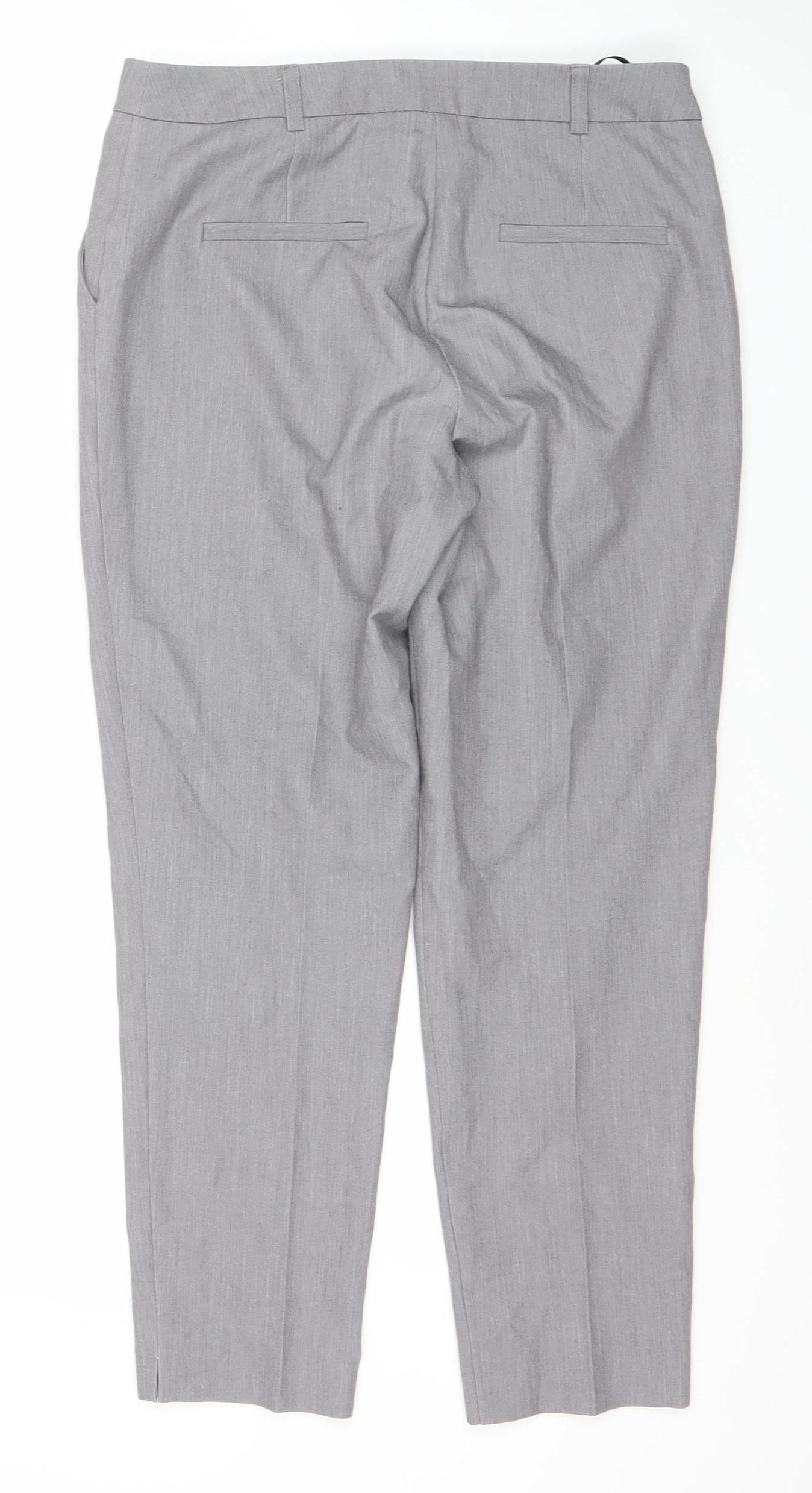 Dorothy Perkins Women's Grey Trousers Size 8