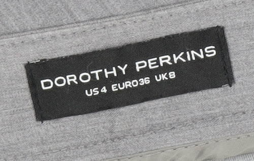 Dorothy Perkins Women's Grey Trousers Size 8